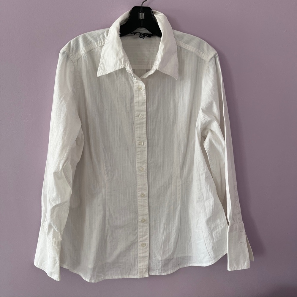 Jones New York Cotton stretch blouse 16